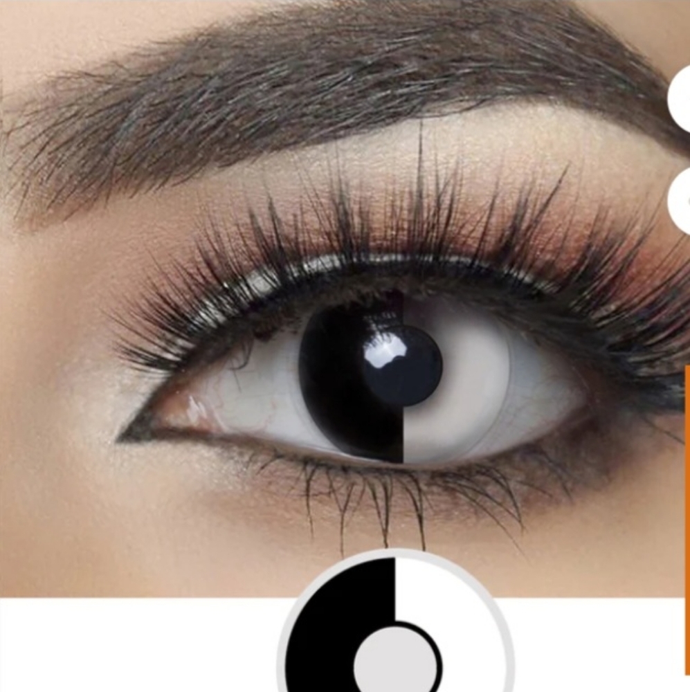 New WHITE NIGHT Halloween Contact Eyewear